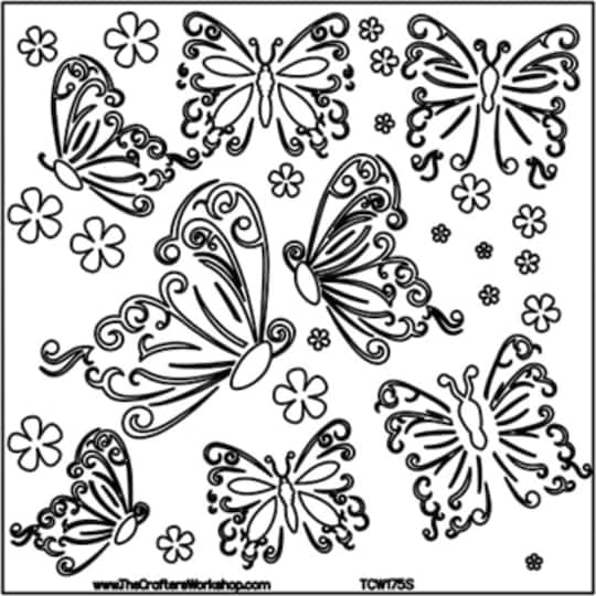 The Crafter&#x27;s Workshop Butterflies Stencil